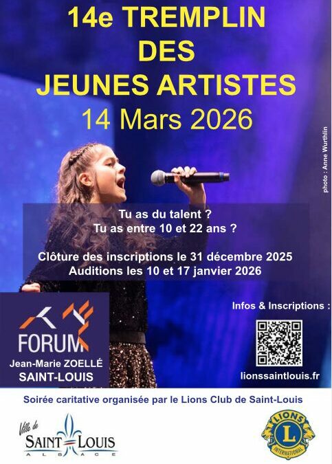 Ose la scène ! Participe au Tremplin des Jeunes Artistes 2026