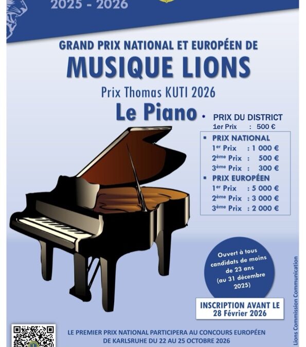Concours de piano Thomas Kuti 2025-2026