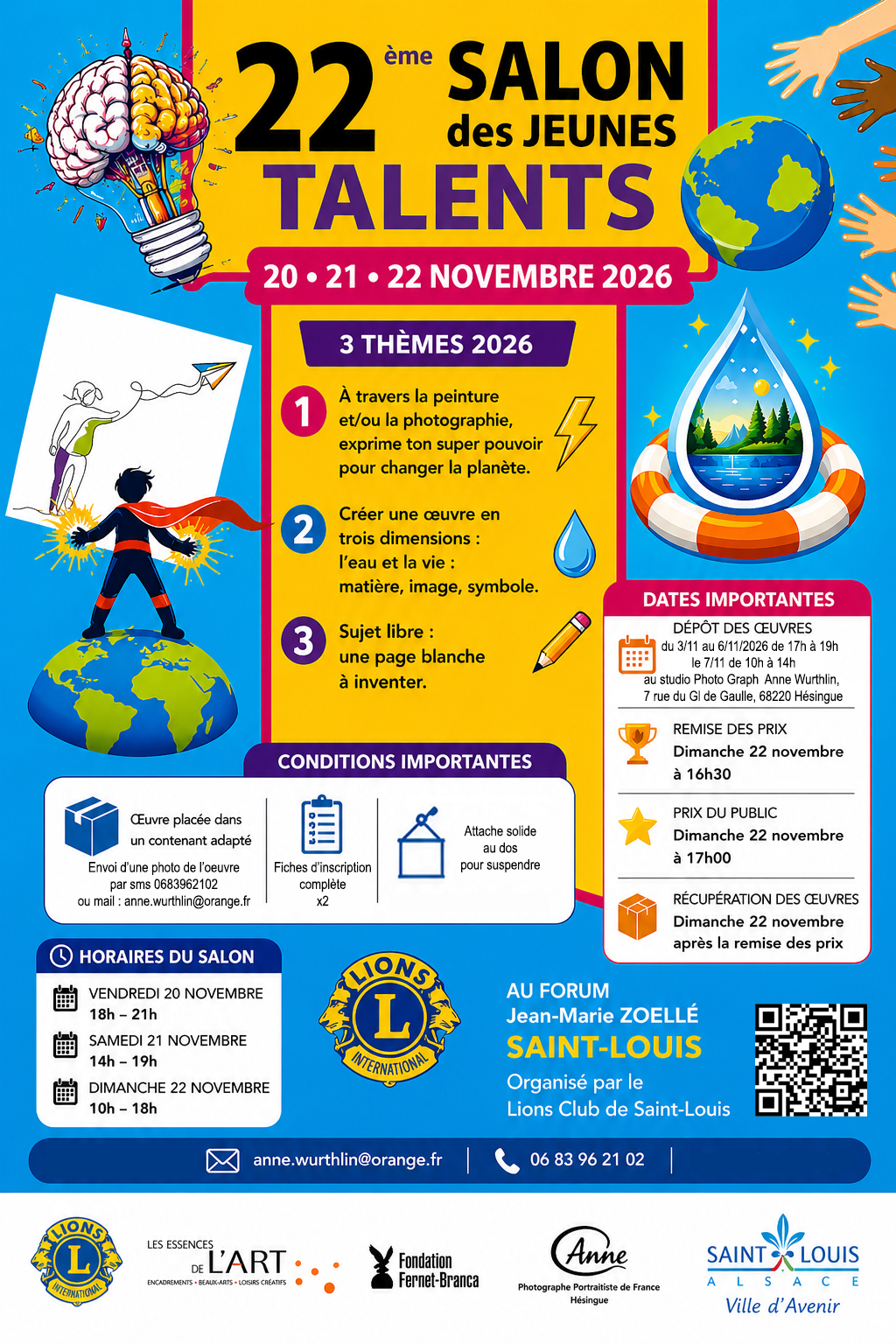 Affiche du Salon des Jeunes Talents 2026